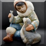C08. Lladro “Cold Weather Companions” porcelain figurine. 